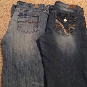 2 pair jeans